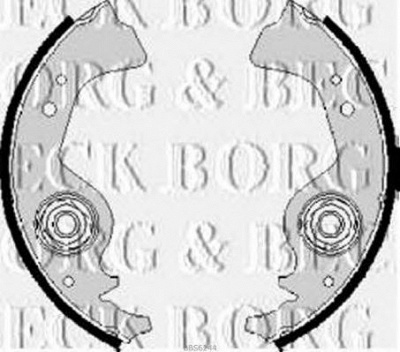BORG & BECK bbs6244 -  Комплект тормозных колодок